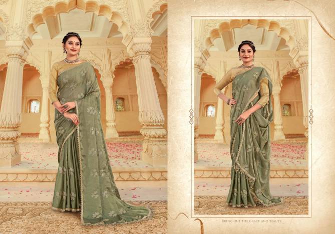 Ynf Bareily Sequence Fancy Designer Exclusive Wear Chiffon Saree Collection